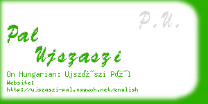 pal ujszaszi business card